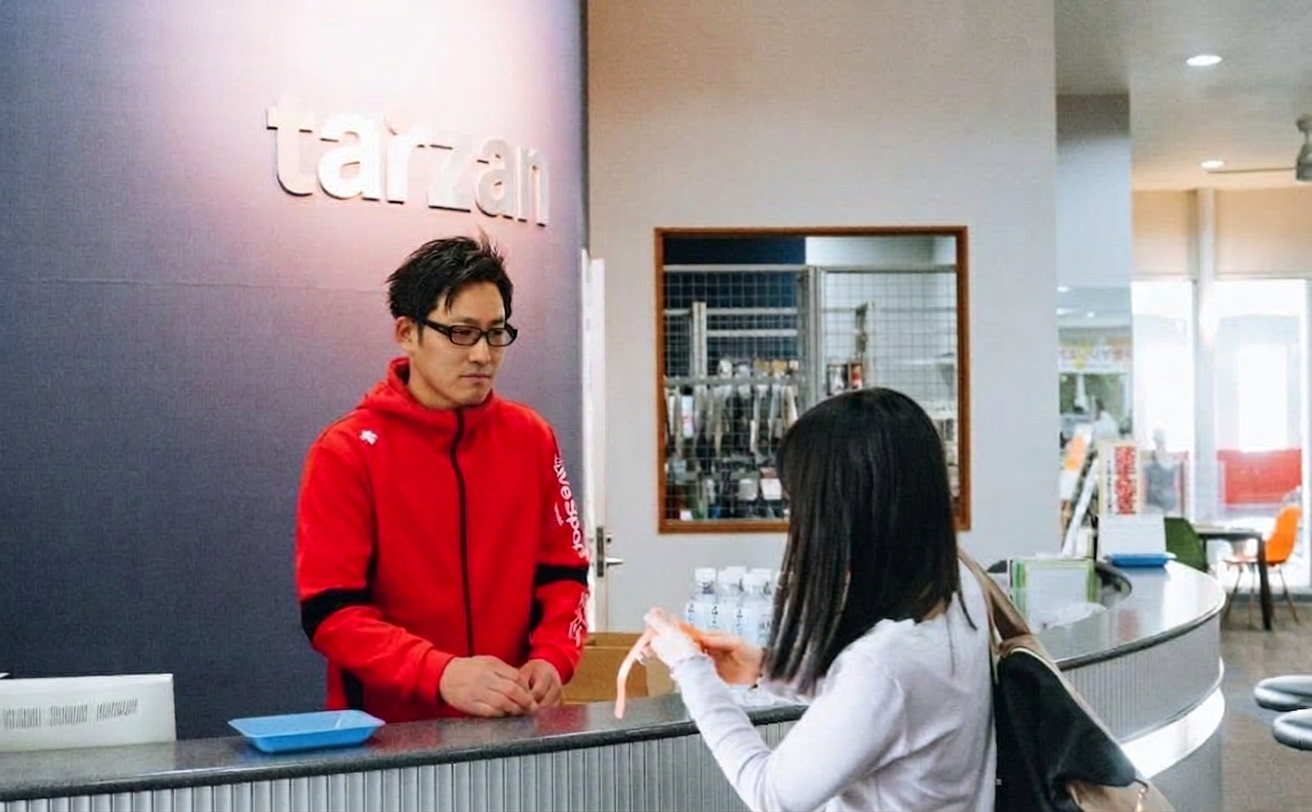 着替えを済ませて退館